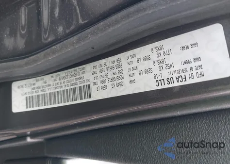 2018 Dodge Durango Sxt z USA, uszkodzony, nr VIN 1C4RDHAG7JC254570